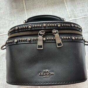 Coach Black Leather Bag 6” x 7”
NO crossbody strap